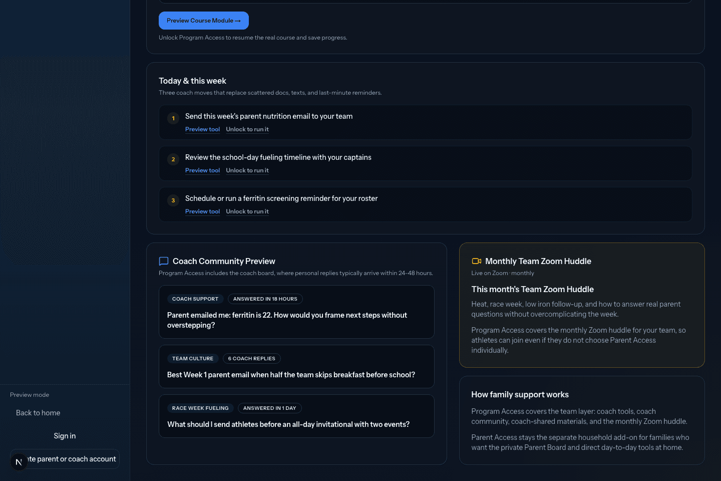 Coach Community preview