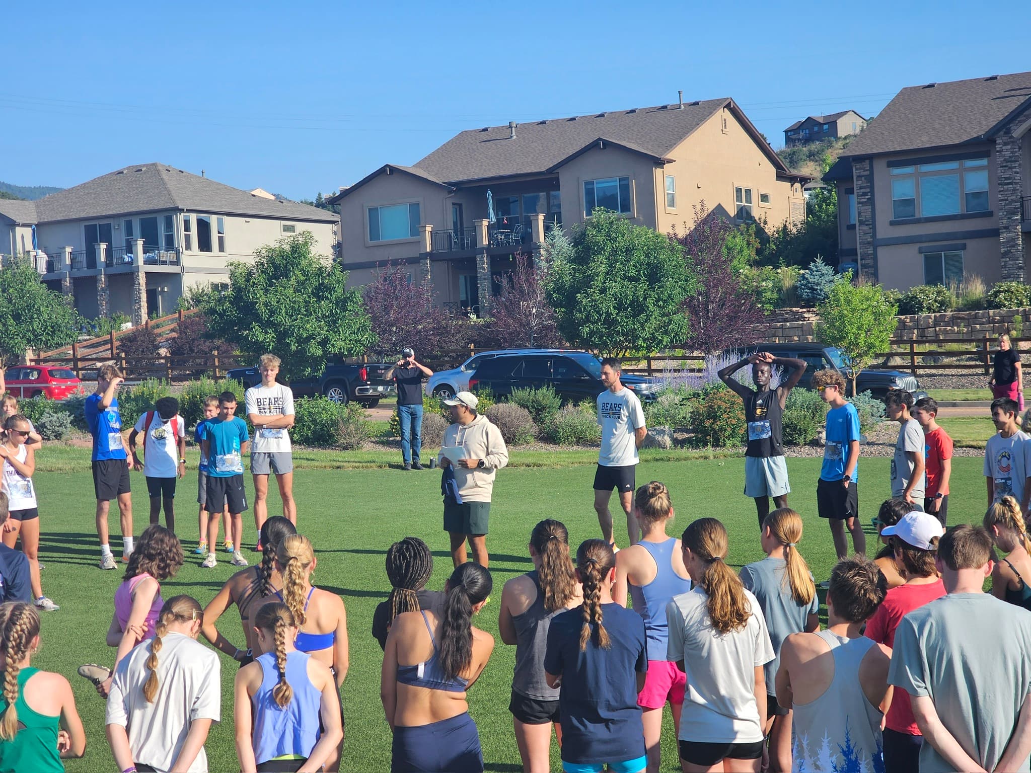 Luke Rodriguez presenting nutrition education
