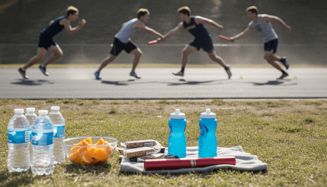 Pass the Baton, Fuel the Team: Relay Nutrition for 4x100, 4x400, 4x800 & DMR