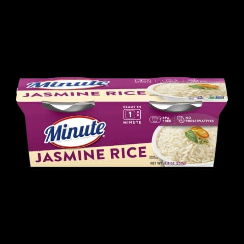 Minute Rice Jasmine Rice Cups package