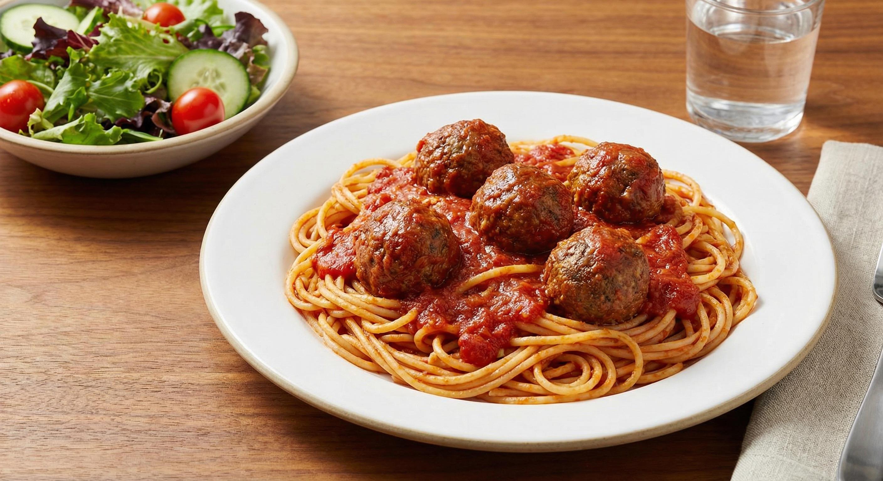 Spaghetti and meatballs tray order