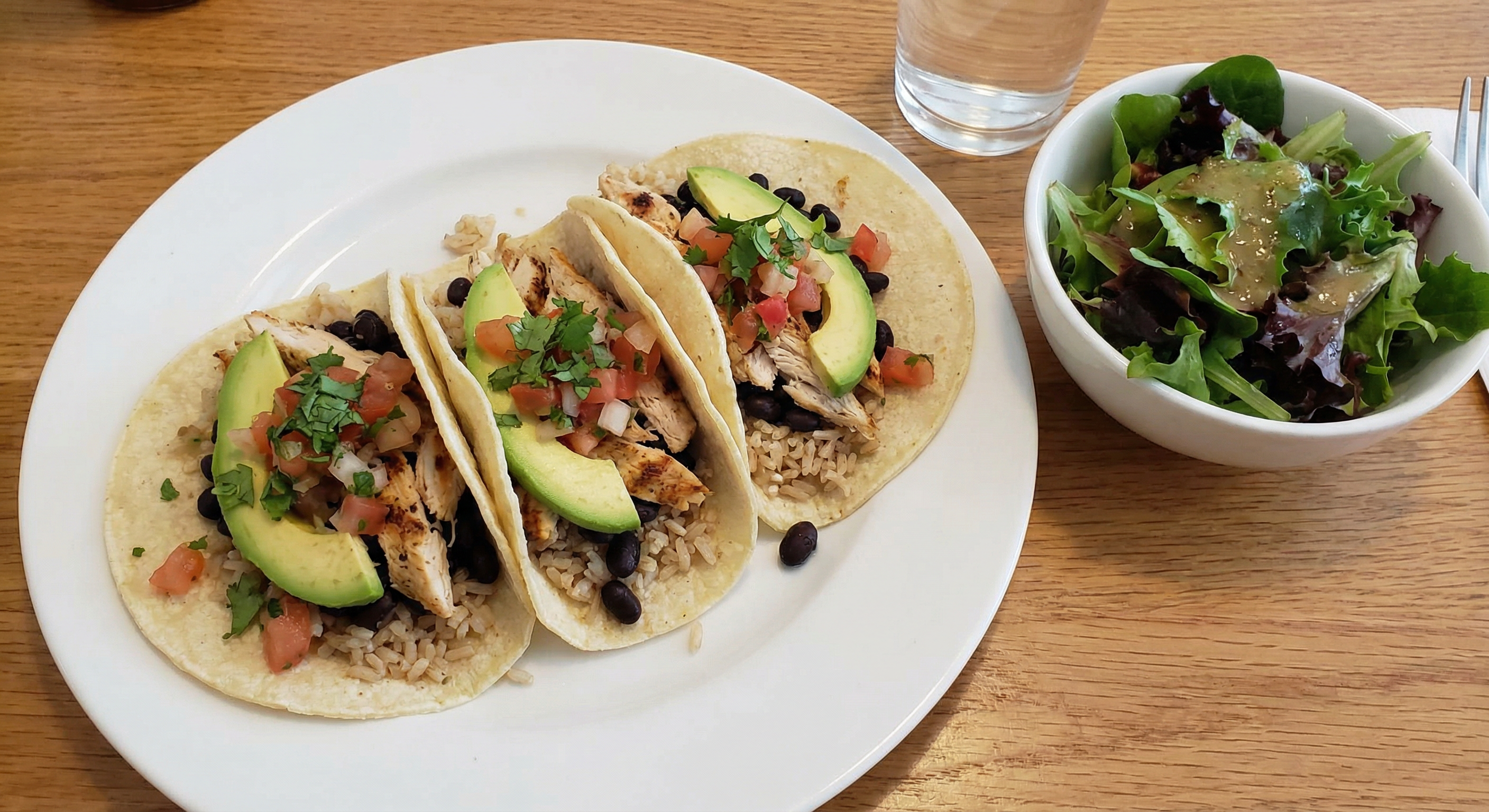 Tacos + rice dinner
