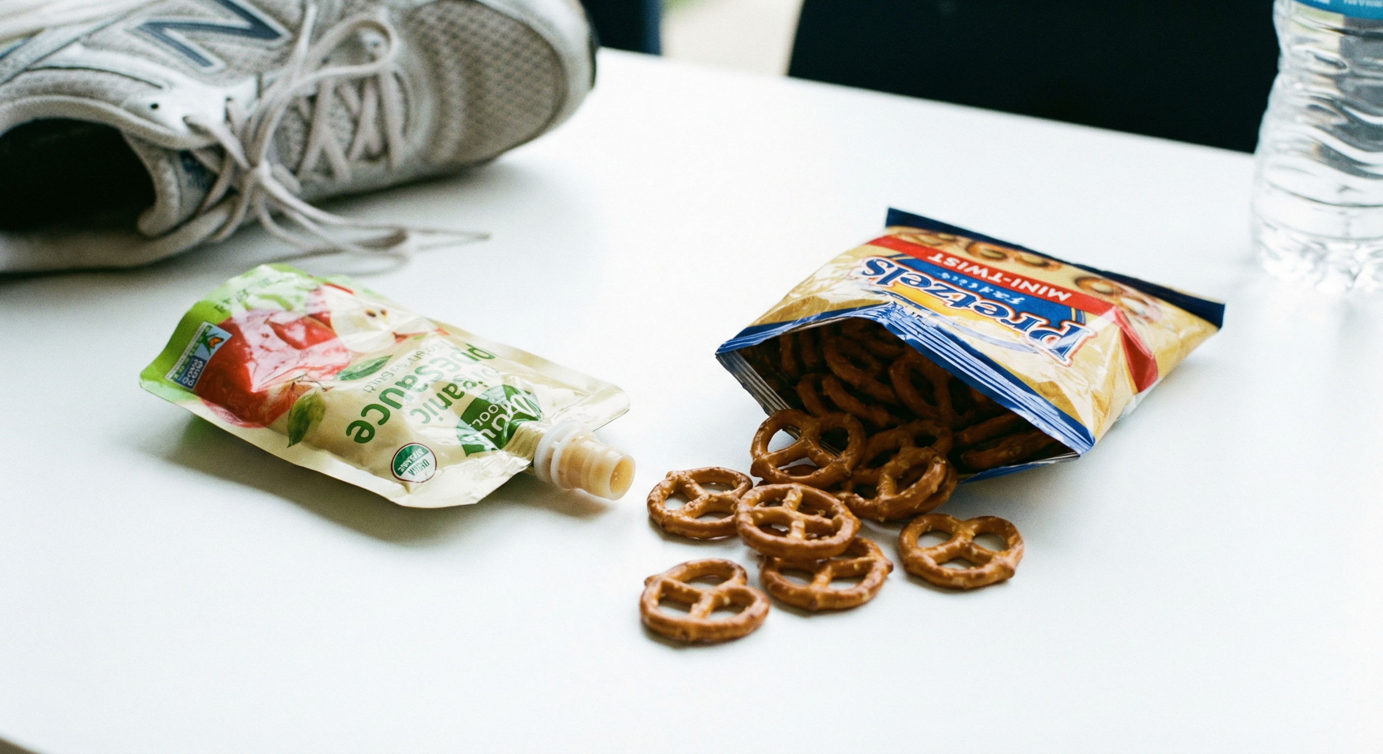 Applesauce and pretzels